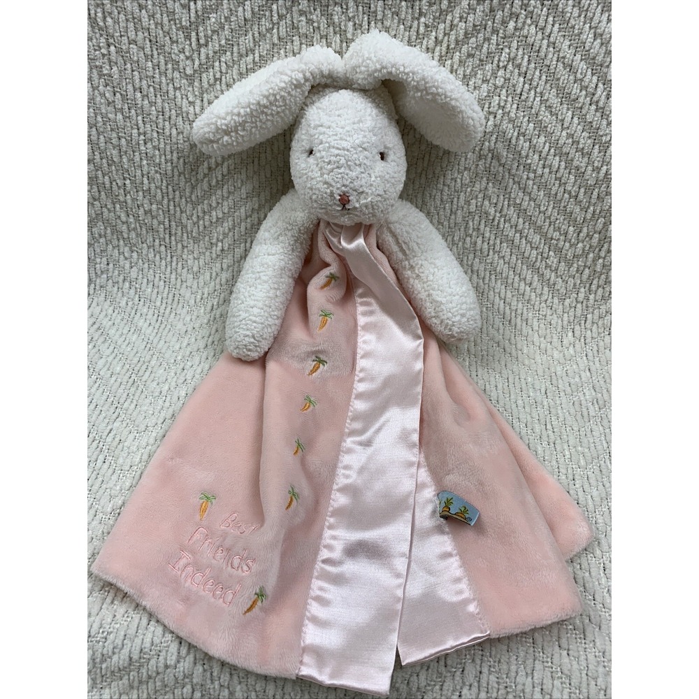 Bunnies By The Bay Pink Best Friends Indeed Blossom Lovey Baby Security‎ Blanket